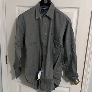 Polo by Ralph Lauren Men's Charcoal Button Down Shirt